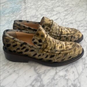 Vintage Calvin Klein Leopard Print Loafers